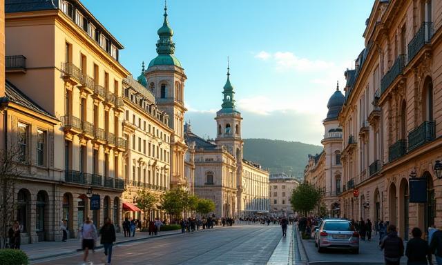 Historic buildings and vibrant cityscape of Vienna
